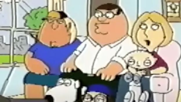 Obitelj Griffin iz serije Family guy u prvoj epizodi