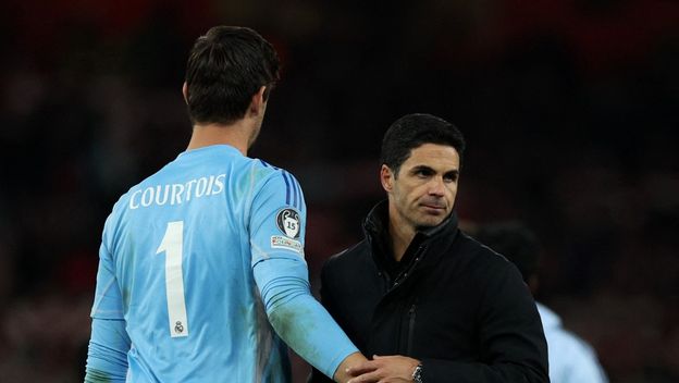 Thibaut Courtois i Mikel Arteta