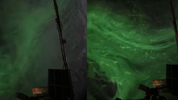 Snimka polarne svjetlosti iz svemira