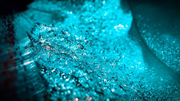 Plavozelena boja, ilustracija