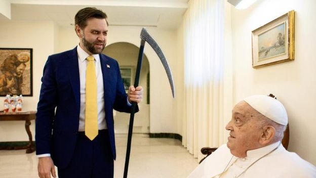 Montaža J. D.-a Vancea i pape Franje