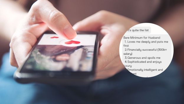 Internetsko upoznavanje i popis zahtjeva jedne korisnice