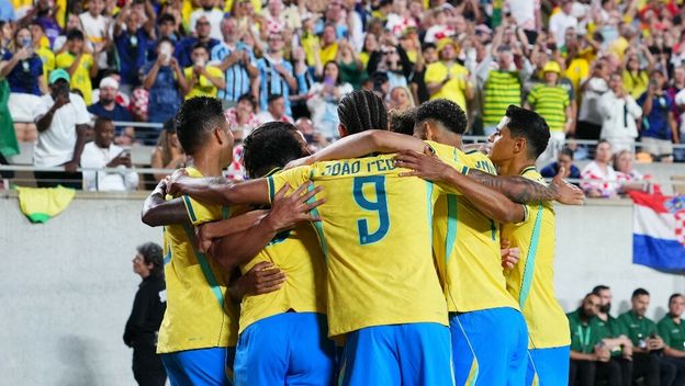 Brazil slavi gol protiv Hrvatske