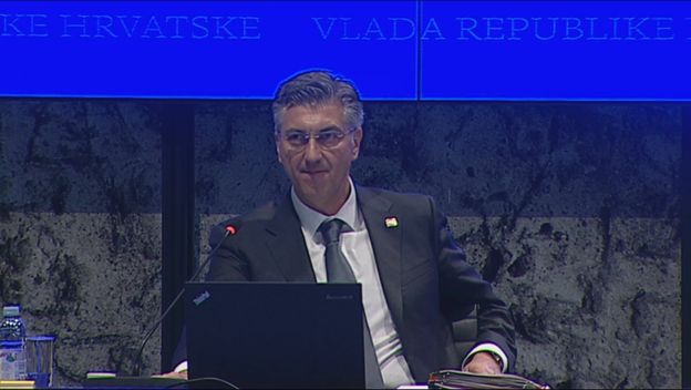 Andrej Plenković na sjednici Vlade