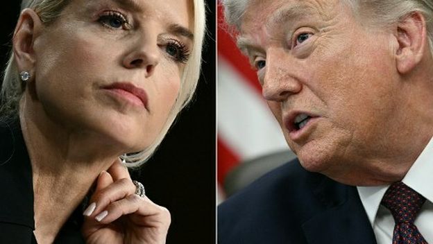 Pam Bondi i Donald Trump