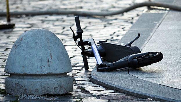 Električni romobil, ilustracija