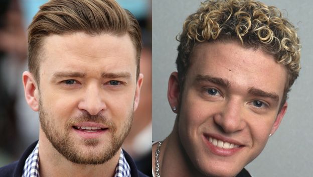 Kovrčava i izblajhana kosa Justina Timberlakea na početku karijere