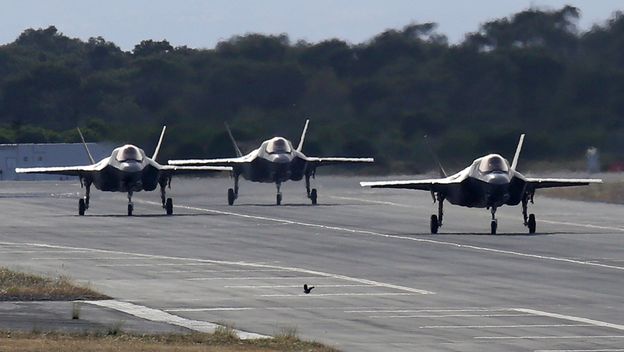 Zrakoplovi F-35B u bazi Akrotiri