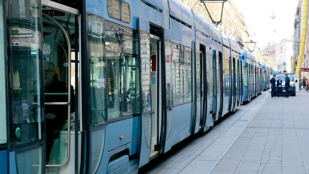 Zastoj tramvaja, ilustracija