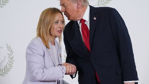 Talijanska premijerka Giorgia Meloni i predsjednik SAD-a Donald Trump