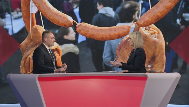 David Vlajčić i Sabina Tandara Knezović, reporterka Dnevnika Nove TV