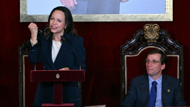 Maria Corina Machado na primanju kod gradonačelnika Madrida Josea Luisa Martinez-Almeide