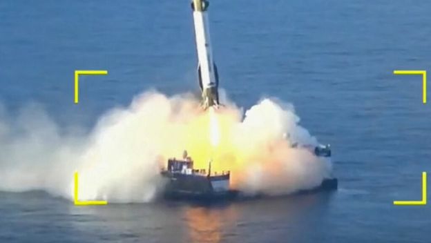 Donji stupanj rakete New Glenn slijeće na morsku platformu