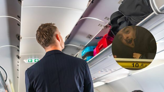 Muškarac sakriven u odjeljku za prtljagu aviona