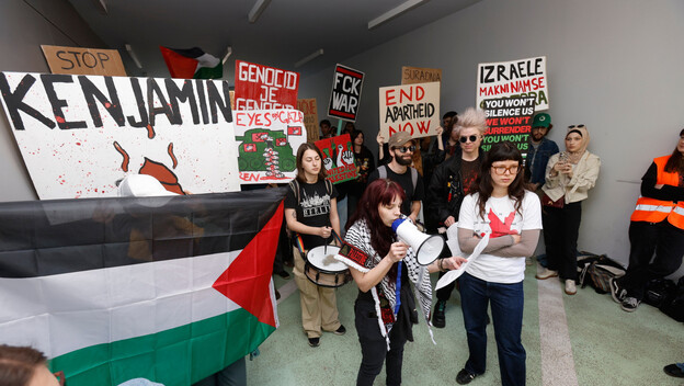 Prosvjed studenata pred Fakultetom političkih znanosti - 1