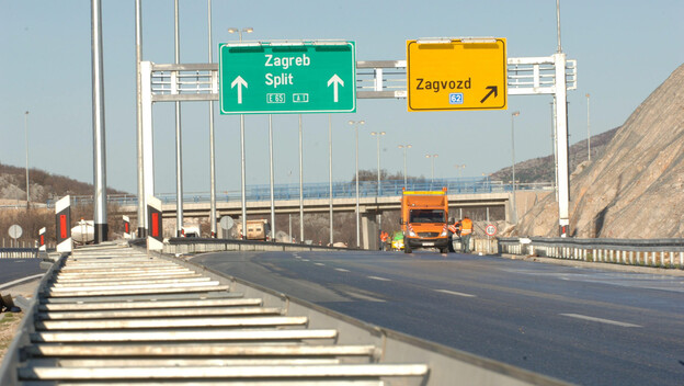 Izlaz Zagvozd na autocesti A1, ilustracija