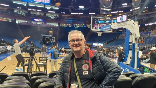 Ivica Medo na NBA utakmici Orlando Magica i Atlante Hawks u Orlandu