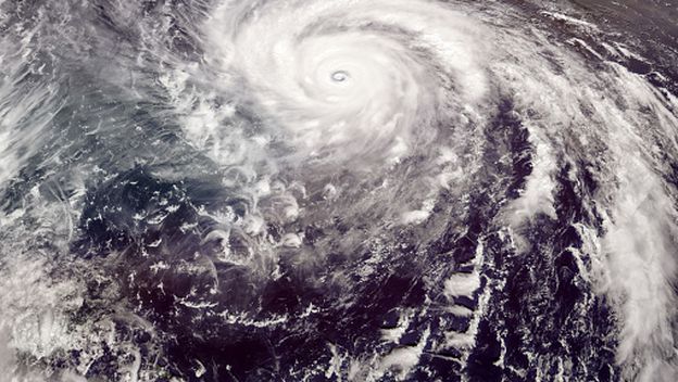 Tropska ciklona, ilustracija