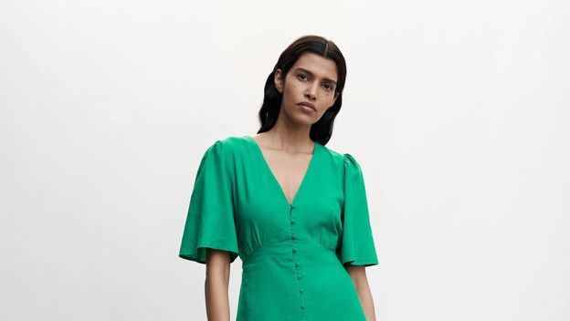 Haljina iz Manga od mješavine lana