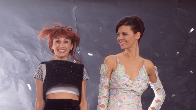 Anica Kovač u haljini Matije Vuice koju je nosila na izboru za Miss svijeta 1995. godine