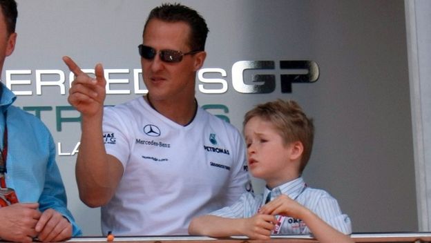 Mick i Michael Schumacher