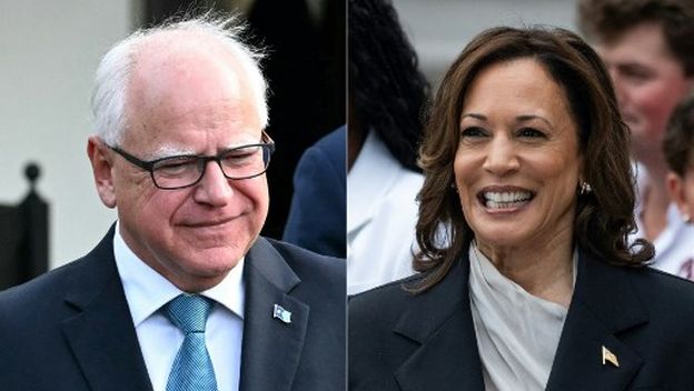 Tim Walz i Kamala Harris