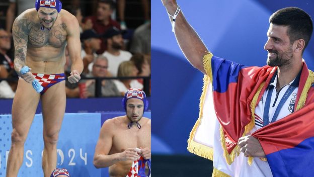 Novak Đoković i Hrvatska vaterpolo reprezentacija