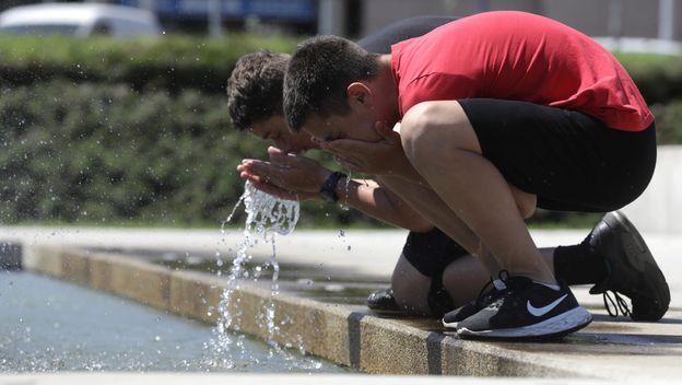 Vruć dan u Zagrebu, ilustracija