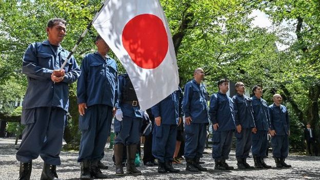 Okupljeni kod hrama Yasukuni