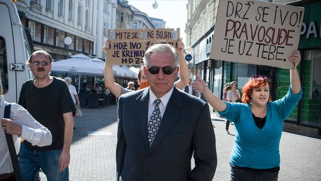 Ivo Sanader na predstavljanju knjige, 10. srpnja 2017. godine