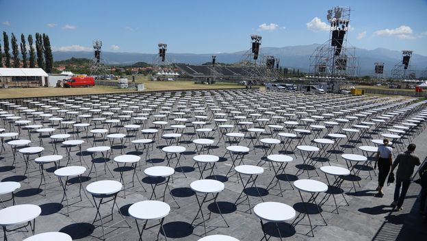 Pripreme za koncert Thompsona u Sinju - 47