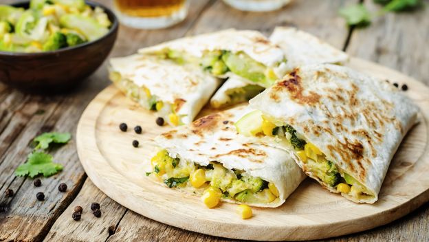 Tortilje s tikvicama i sirom