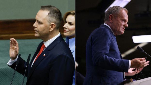 Karol Nawrocki i Donald Tusk