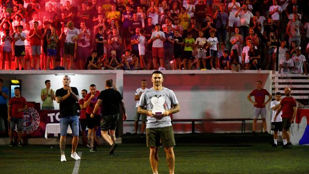 Marko Livaja s nagradom Hajdučko srce