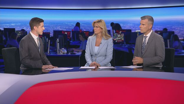 Nikola Vikić - Topić, meteorolog Dnevnika Nove TV i voditelji Dnevnika Nove TV