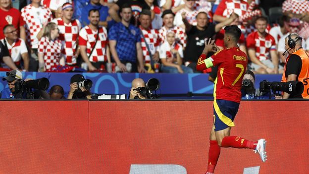 Morata nakon gola protiv Hrvatske