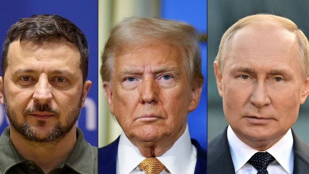 Zelenski, Trump, Putin