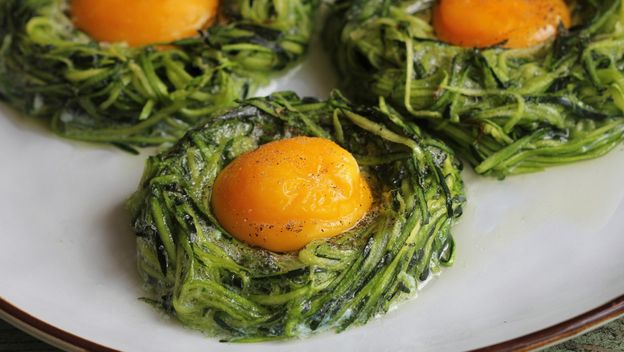 Gnijezda s pečenim jajima