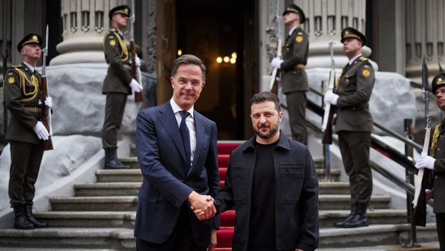 Mark Rutte i Volodimir Zelenski