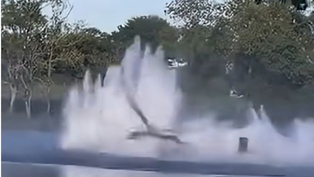 Pad vatrogasnog helikoptera u Francuskoj