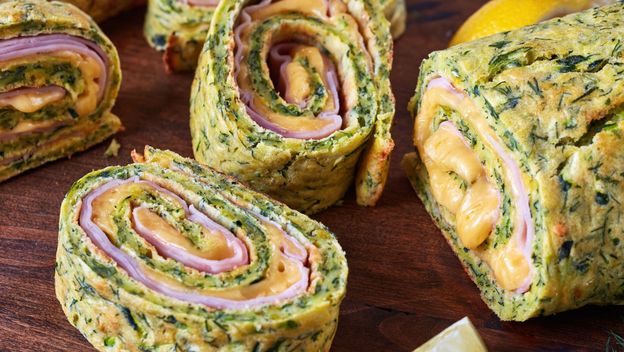 Rolada s tikvicama punjena šunkom i sirom