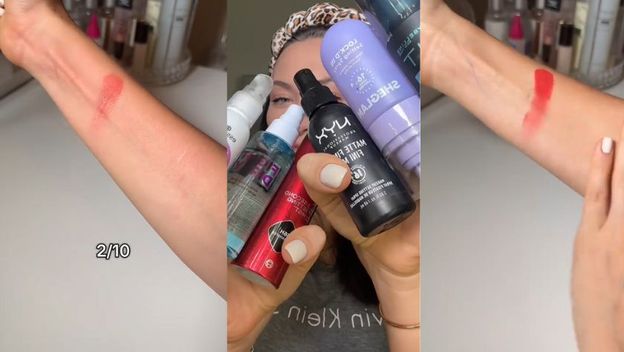 Testiranje sprejeva za setiranje šminke