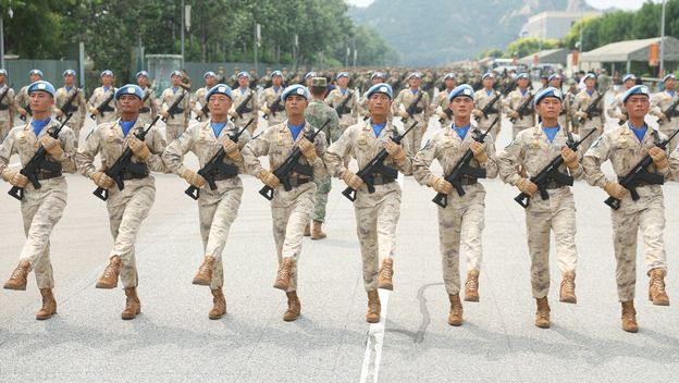 Kineski vojnici vježbaju za veliku vojnu paradu