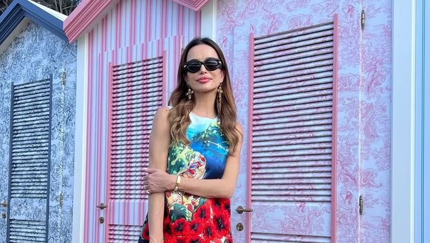 Severina u haljini s motivima Portofina