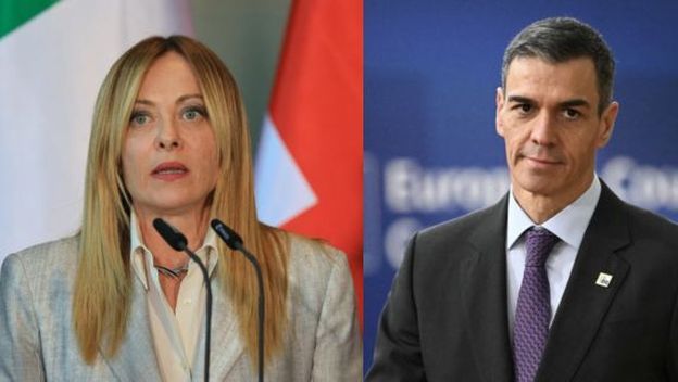 Pedro Sánchez i Giorgia Meloni