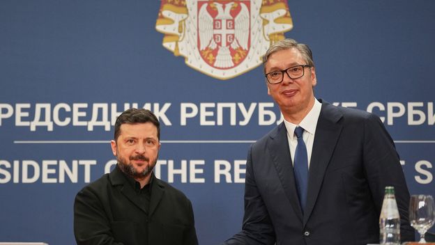 Volodimir Zelenski i Aleksandar Vučić