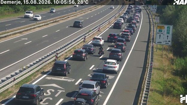 Gužva na A1 kod Demerja