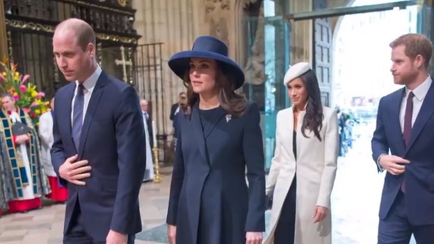 Kate Middleton i princ William, Meghan Markle i princ Harry (Foto: Screenshot)