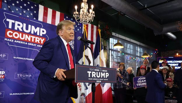Donald Trump obraća se biračima u Iowi