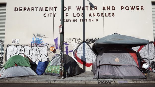 Beskućnici u Los Angelesu
